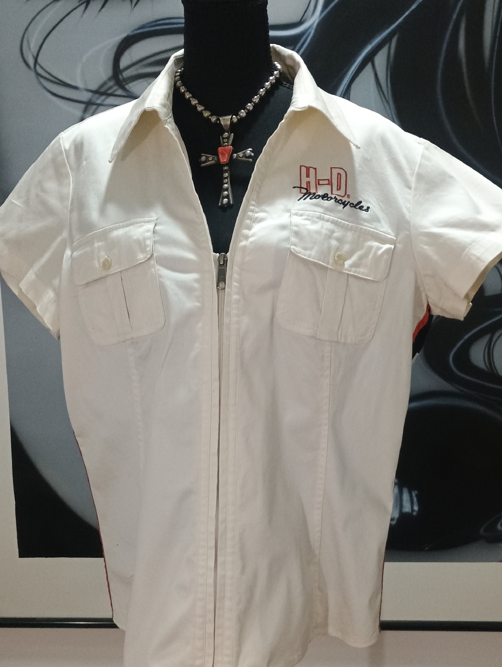 Harley Davidson Zip up Shirt Size XL